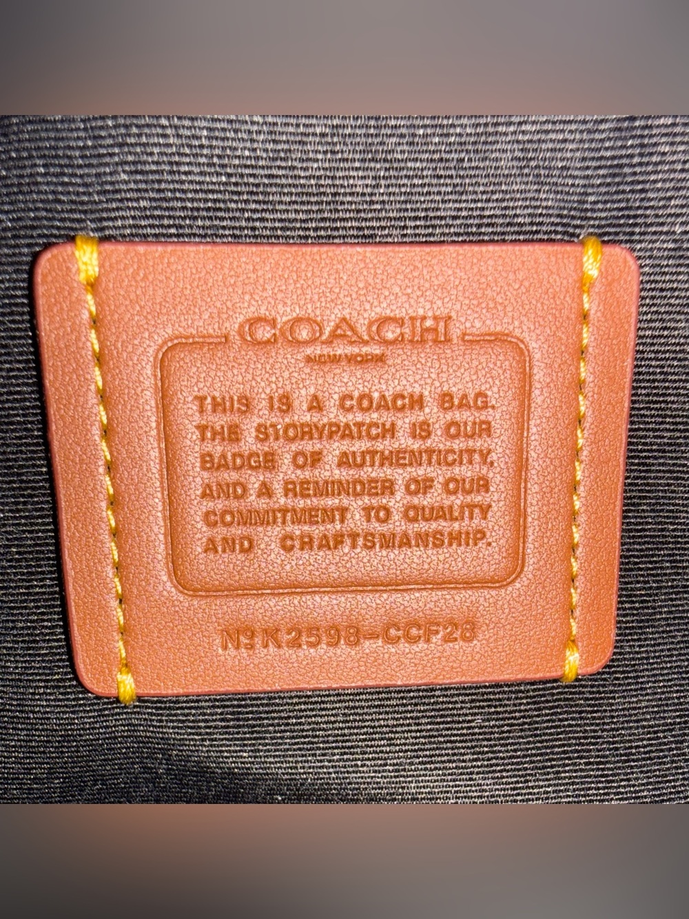 Coach Mini Rowan Crossbody Bag In Signature Leather EUC - Picture 8 of 8